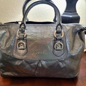 Coach- silver purse